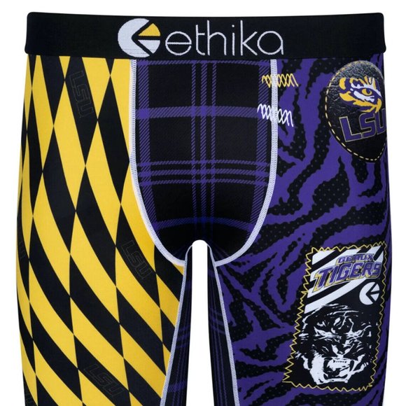 ETHIKA LSU MAKE NOISE PURPLE BLACK XL NWT - Picture 1 of 2